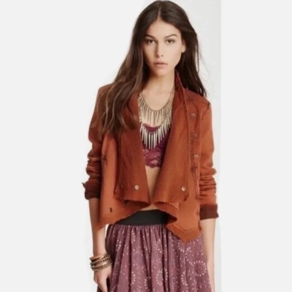 Free People Rust Brown Blazer